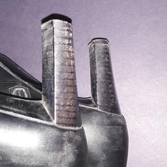 Ann Taylor 6M Calf Boots Black Leather - Picture 4 of 7